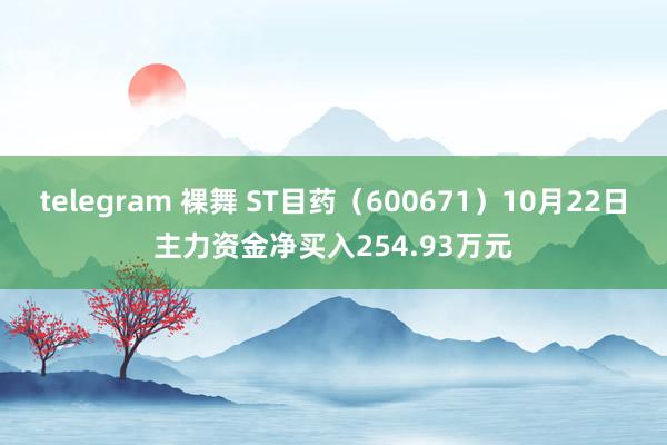 telegram 裸舞 ST目药（600671）10月22日主力资金净买入254.93万元