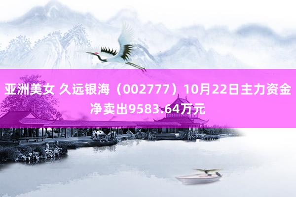 亚洲美女 久远银海（002777）10月22日主力资金净卖出9583.64万元