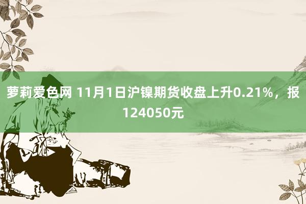 萝莉爱色网 11月1日沪镍期货收盘上升0.21%，报124050元