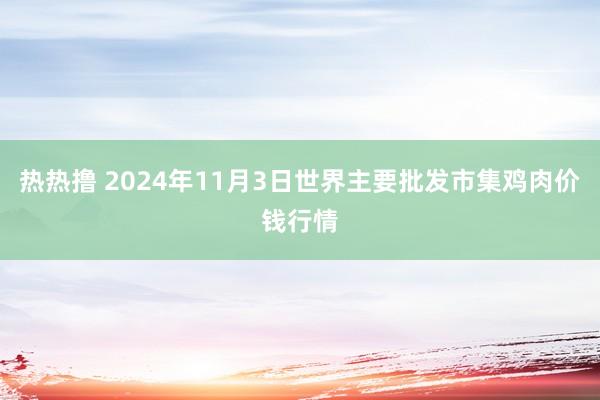 热热撸 2024年11月3日世界主要批发市集鸡肉价钱行情