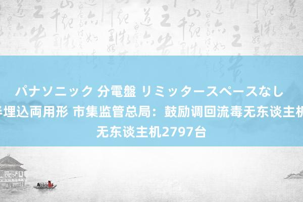 パナソニック 分電盤 リミッタースペースなし 露出・半埋込両用形 市集监管总局：鼓励调回流毒无东谈主机2797台