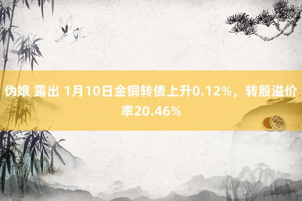 伪娘 露出 1月10日金铜转债上升0.12%，转股溢价率20.46%